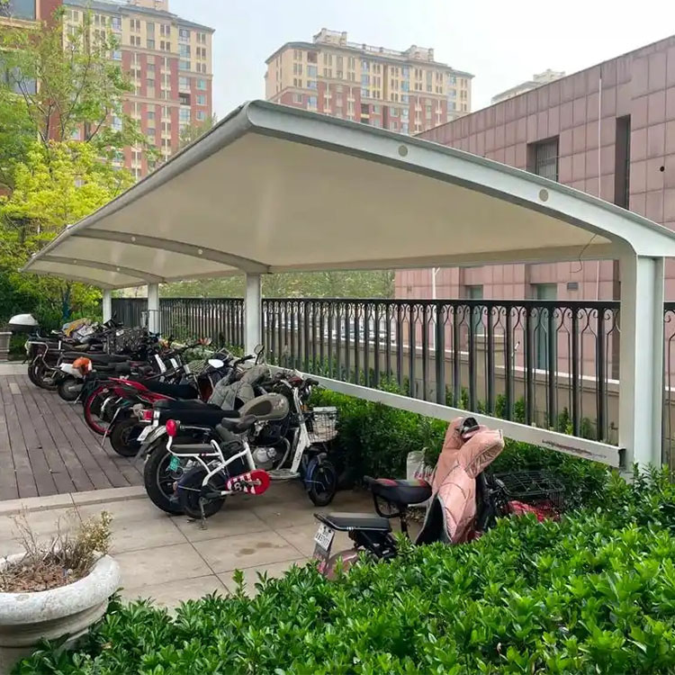 辉县市膜结构电动车棚